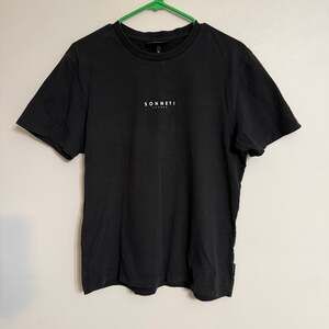 Sonneti London Mens Black Casual Short Sleeve Crew Neck T Shirt‎